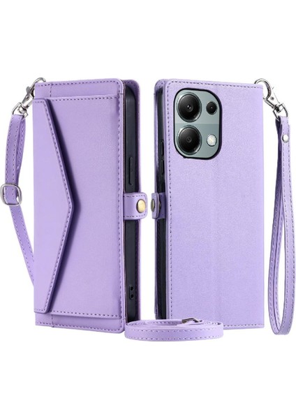 Cüzdan Crossbody Durumda Xiaomi Redmi Için Not 13 Pro 4g Cüzdan Kılıf Için Kart (Yurt Dışından)