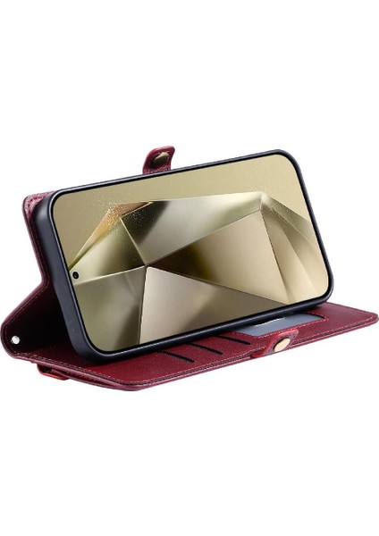 Cüzdan Crossbody Durumda Xiaomi Redmi Için 13 4g Rfıd Engelleme Fermuar Faturaları (Yurt Dışından)