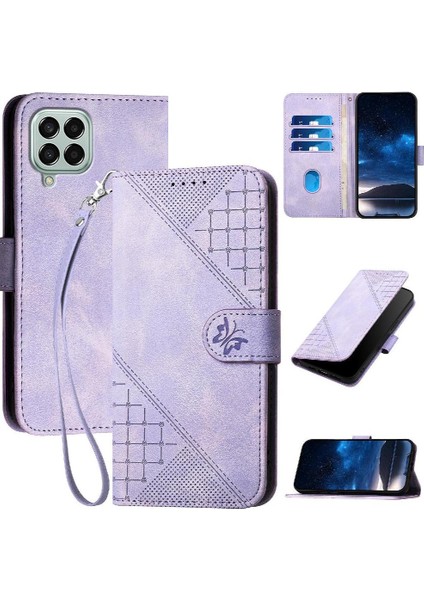 Ayrılabilir El Kayışı ve Kredi ile Samsung Galaxy M33 5g Için Flip Case (Yurt Dışından)