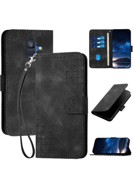 Ayrılabilir El Kayışı ve Kredi ile Samsung Galaxy A6 2018 Için Flip Case (Yurt Dışından)