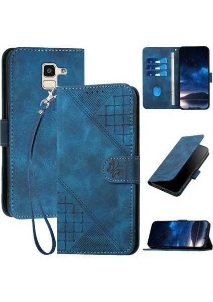 Ayrılabilir El Kayışı Yüksek Telefon ile Samsung Galaxy J6 2018 Için Flip Case (Yurt Dışından)