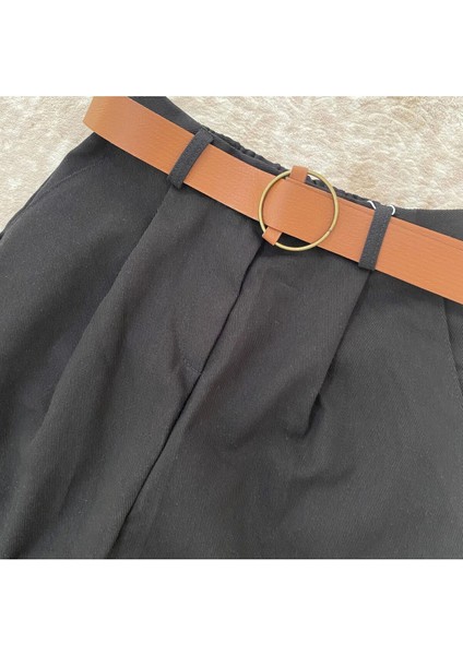 Kemerli Gabardin Pantolon