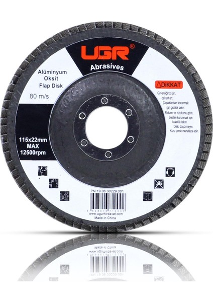 Metal Ahşap Flap Disk Zımpara 115 mm 120 Kum-5 Adet