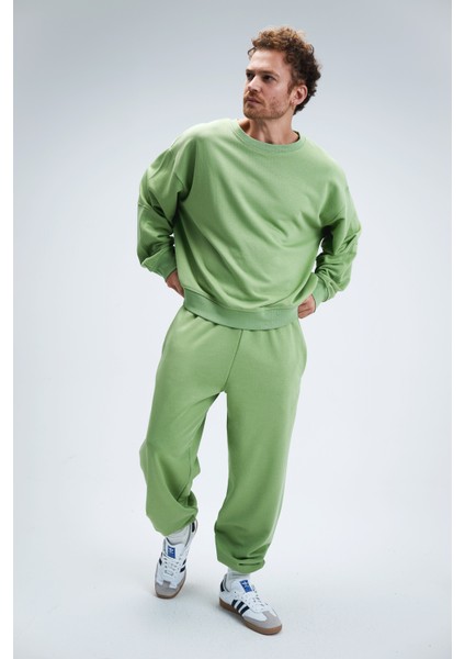 Erkek Timeless Jogger Fıstık Yeşili Eşofman Altı