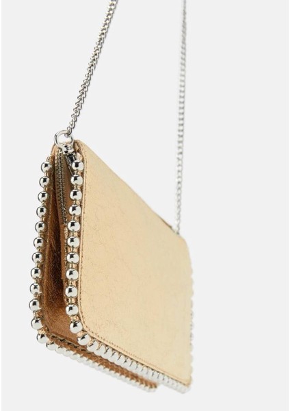 Zincir Kol Askılı Boncuk Detaylı Kadın El ve Omuz Çantası fiyatları