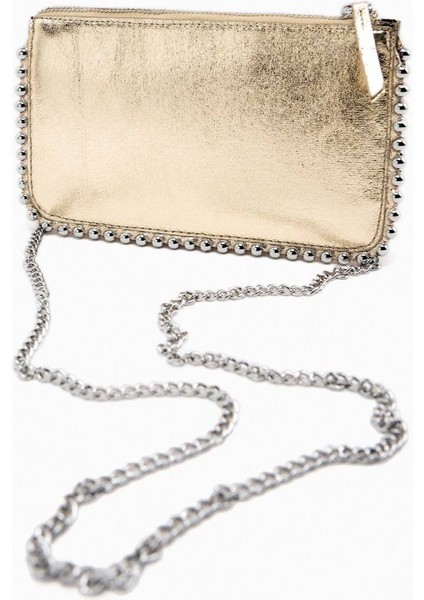 Zincir Kol Askılı Boncuk Detaylı Kadın El ve Omuz Çantası modelleri