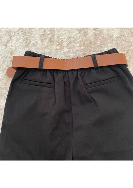 Kemerli Gabardin Pantolon