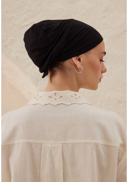 Slikonlu Kaydırmaz Bone Siyah
