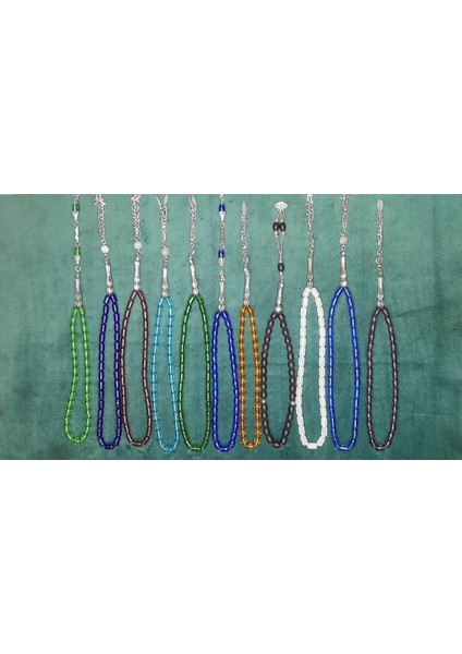 Cam Tesbih Seti 5 Adet Tek Tek Hediye Kutusunda T-447-2 modelleri