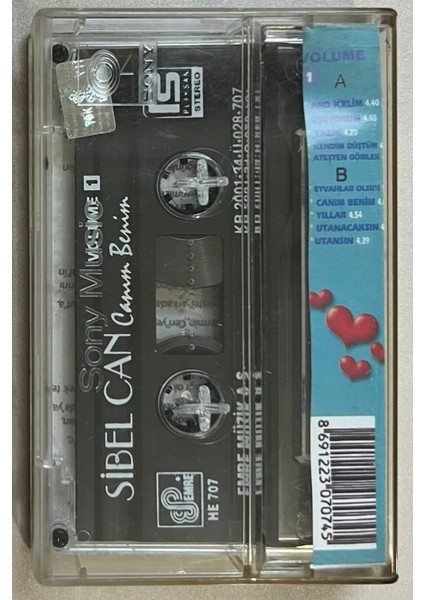 Sibel Can Canım Benim Volume 1 Kaset (Orjnal Dönem Baskı Kaset)