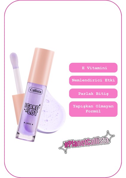 I Care A Lot Lip Oil - 03 Berry - Nemlendirici Dudak Yağı