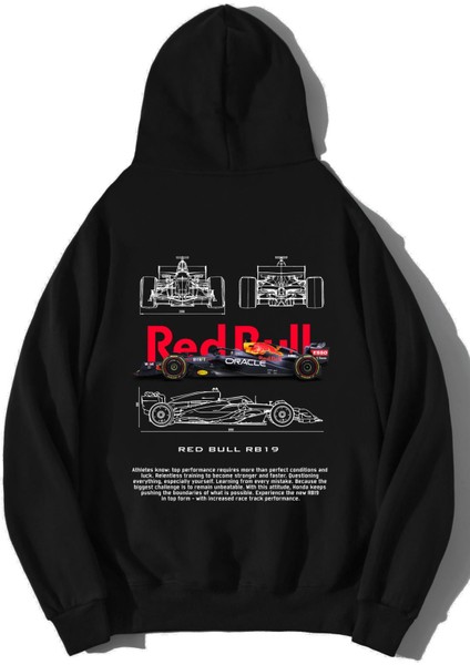 Unisex Oversize Red Bull RB19 Hoodie