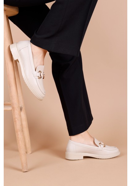Tanta Bej Kadın Loafer Ayakkabı fiyatları