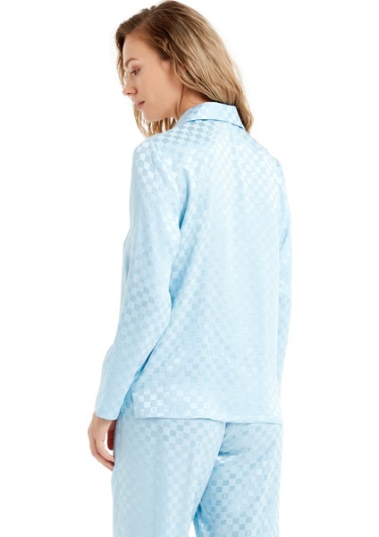 Kadın Pijama Takımı 60484 - Mavi fırsatları