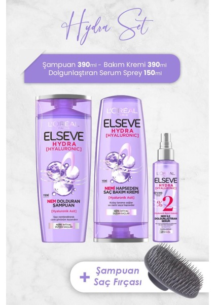 Hydra Hyaluronik Saç Bakım Serisi ve Şampuan Fırçası fiyatları