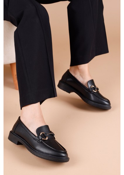 Tanta Siyah Kadın Loafer Ayakkabı fiyatları