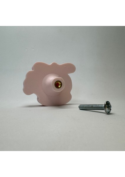 pembe Helikopter Dolap Kulpu - Çocuk Odalarına, Mutfak ve Banyo Dolaplarına Şıklık ve Eğlence Katın!