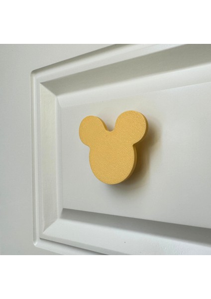 sarı Mouse Dolap Kulpu - Çocuk Odası, Mutfak ve Banyo Için Modern, Şık ve Dayanıklı Mobilya Kulp, Dh