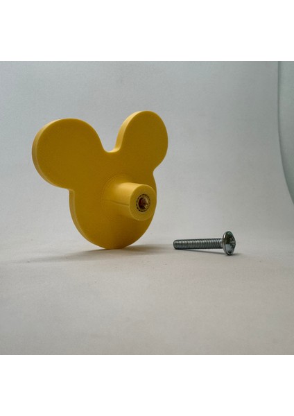 sarı Mouse Dolap Kulpu - Çocuk Odası, Mutfak ve Banyo Için Modern, Şık ve Dayanıklı Mobilya Kulp, Dh