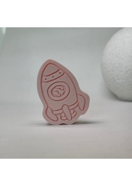 pembe Roket Dolap Kulpu - Çocuk Odaları, Mutfak ve Banyo Dolapları Için Eğlenceli ve Dayanıklı Kulp