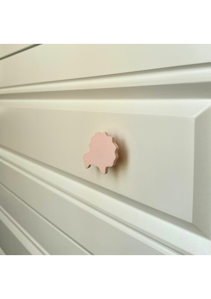 pembe Aslan Dolap Kulpu- Çocuk Odası, Mutfak ve Banyo Için Modern, Şık ve Dayanıklı Mobilya Kulp, Dh