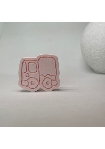pembe Kamyon Dolap Kulpu - Çocuk Odaları ve Modern Mutfaklar Için Şık ve Dayanıklı Mobilya Kulpu