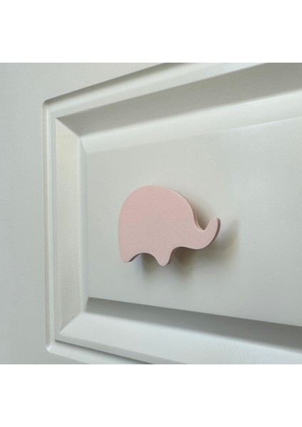 pembe Fil Dolap Kulpu - Çocuk Odası, Mutfak ve Banyo Için Modern, Şık ve Dayanıklı Mobilya Kulp, Dh