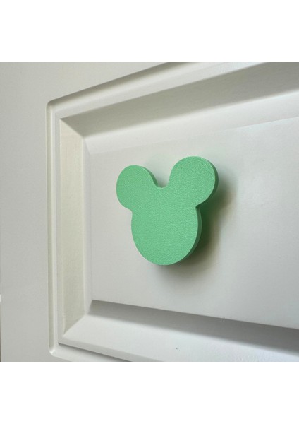 yeşil Mouse Dolap Kulpu- Çocuk Odası, Mutfak ve Banyo Için Modern, Şık ve Dayanıklı Mobilya Kulp, Dh