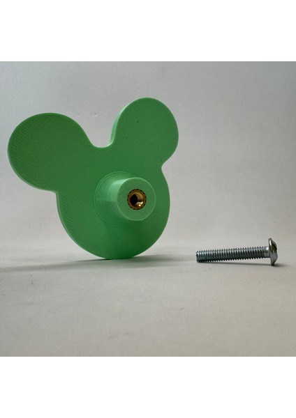 yeşil Mouse Dolap Kulpu- Çocuk Odası, Mutfak ve Banyo Için Modern, Şık ve Dayanıklı Mobilya Kulp, Dh