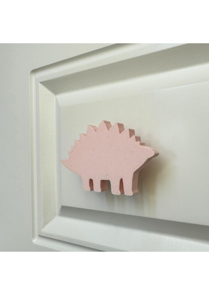 pembe Dino 5 Dolap Kulpu-Çocuk Odası, Mutfak ve Banyo Için Modern, Sevimli ve Dayanıklı Mobilya Kulp