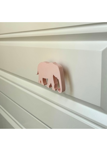 pembe Fil Dolap Kulpu - Çocuk Odası, Mutfak ve Banyo Için Modern, Şık ve Dayanıklı Mobilya Kulp