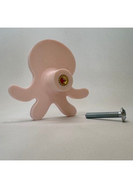 pembe Ahtapot Dolap Kulpu - Çocuk Odası, Mutfak ve Banyo Için Modern ve Dayanıklı Mobilya Kulp, Dh