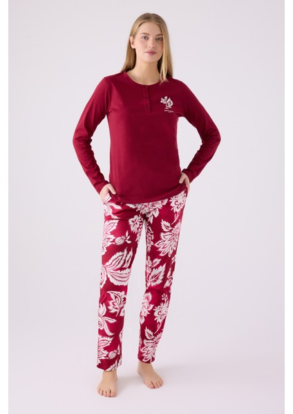 Ikili Pijama Takım Vişne - Süprem