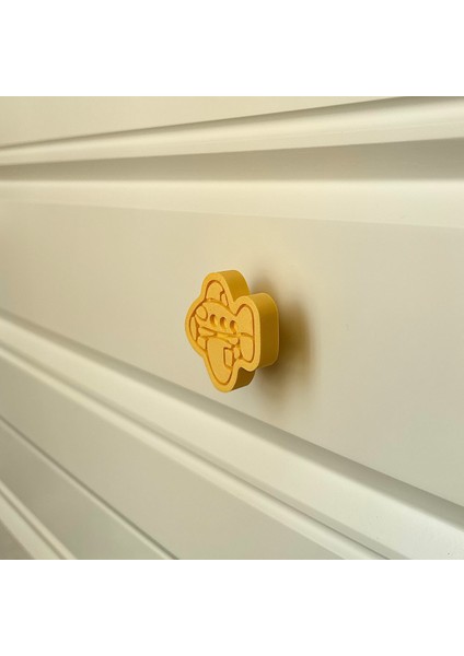 sarı Uçak Dolap Kulpu - Çocuk, Mutfak ve Banyo Dolapları Için Modern ve Şık Mobilya Kulp