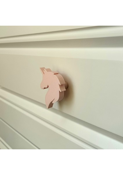 unicorn Dolap Kulpu - Çocuk Odası, Mutfak ve Banyo Için Renkli ve Dayanıklı Mobilya Kulp S