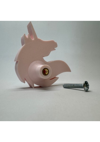 unicorn Dolap Kulpu - Çocuk Odası, Mutfak ve Banyo Için Renkli ve Dayanıklı Mobilya Kulp S
