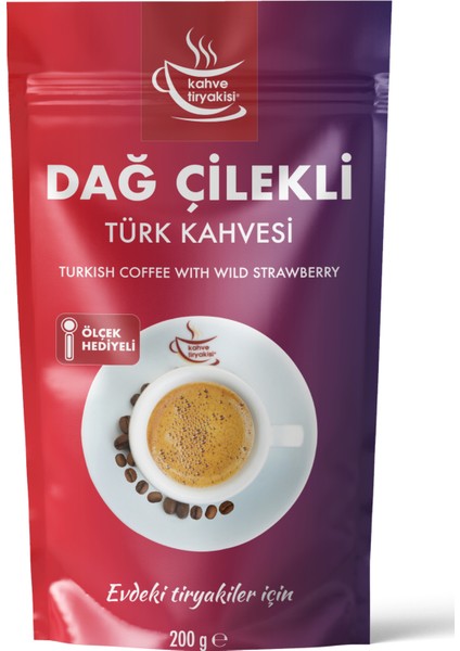 Dağ Çilekli Türk Kahvesi 200 gr Paket