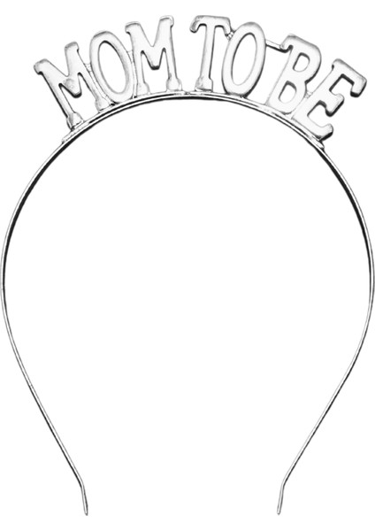 Mom To Be Metal Taç ve Kuşak & Baby Shower Set & Beyaz Gümüş Kuşak Gümüş Taç fiyatları