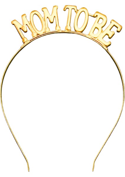 Mom To Be Metal Taç ve Kuşak & Baby Shower Set & Beyaz Altın Kuşak Altın Taç fiyatları