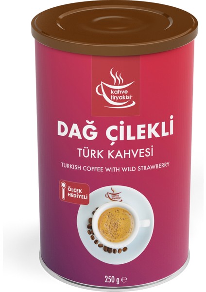 Dağ Çilekli Türk Kahvesi 250 gr Teneke