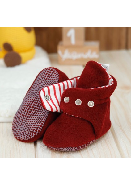 Polar Bebek Pandufu, Kaydırmaz Taban, Organik Pamuk Astarlı, İlk Adım Ev Patiği, Bordo fiyatları