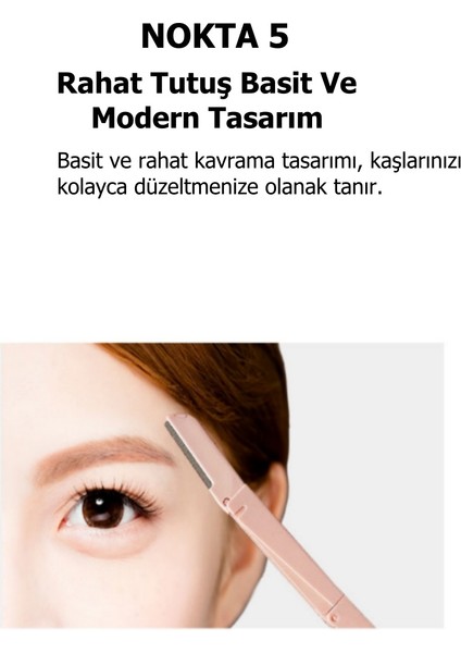 Kaş ve Yüz Usturası Açık ve Koyu Pembe Renk Kaş Alma ve Düzenleyici Çift Katlamalık Jilet 2'li Set