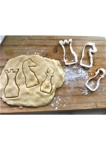 Satranç Set Kurabiye Kalıbı (3'lü)