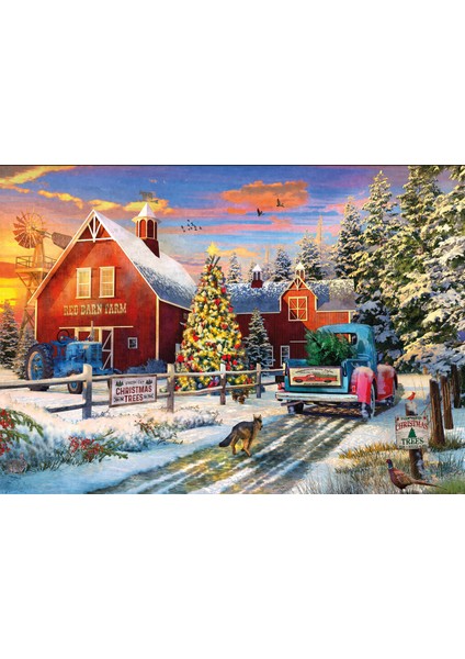 KS Games Red Barn Farm 1000 Parça Puzzle