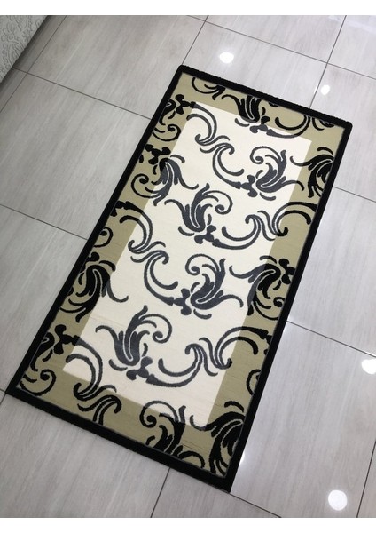 Simin 10791 R 80 x 150 Siyah Gri Küçük Halı !