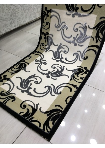 Simin 10791 R 80 x 150 Siyah Gri Küçük Halı !