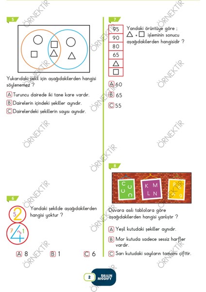 Brain Modify 2. Sınıf Yeni Nesil Soru Bankası