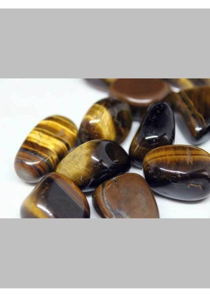 Kaplan Gözü Taşı, Küçük Boy, Doğal Taş, Beyaz, 8-14 gram, Enerji ve Şifa Taşı