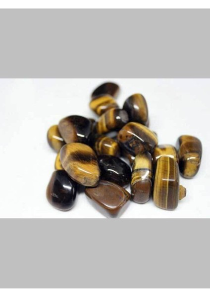 Kaplan Gözü Taşı, Küçük Boy, Doğal Taş, Beyaz, 8-14 gram, Enerji ve Şifa Taşı