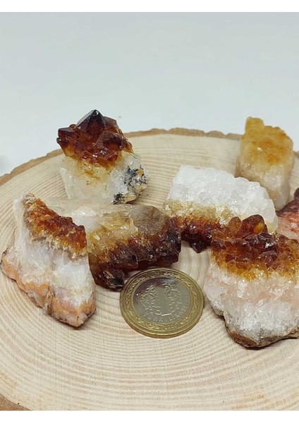 Doğal Beyaz Sitrin Taşı Kütle Parça, 20-29 Gram, Enerji ve Şifa Taşı modelleri